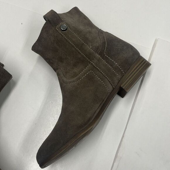 Frye & Co Women's Boots Size 7.5 Sarah Shortie Ankle Boots Suede Western Casual - Picture 8 of 14